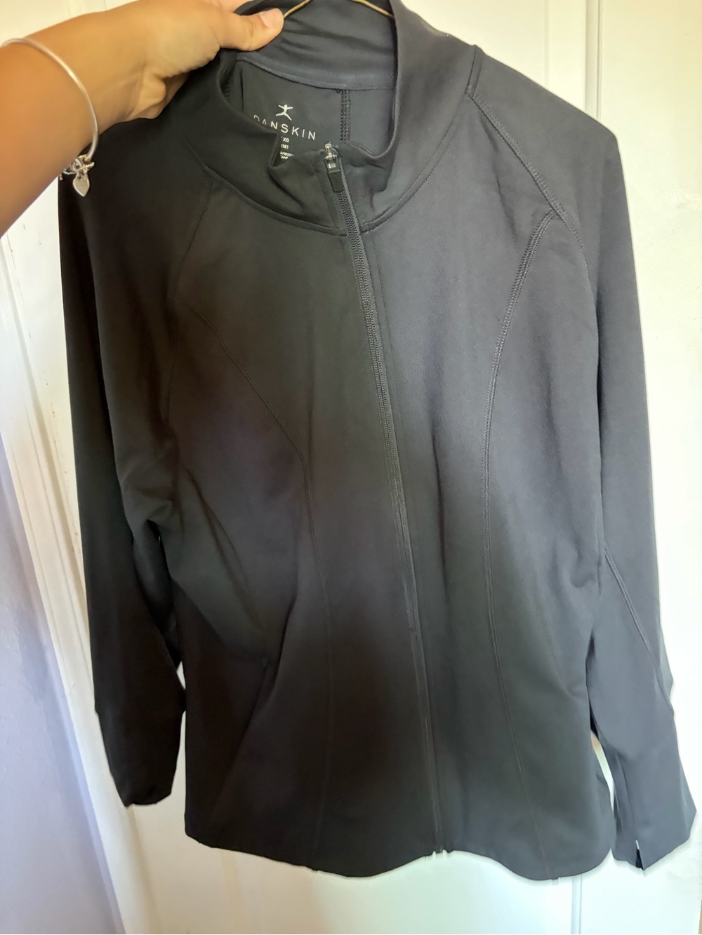 Danskin Black Full-Zip Utility Jacket